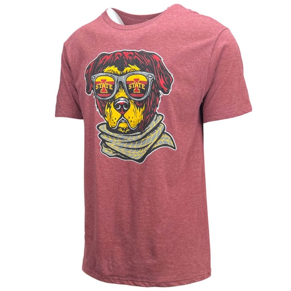Duck Company I-State Dog Sunglasses Cardinal T-Shirt